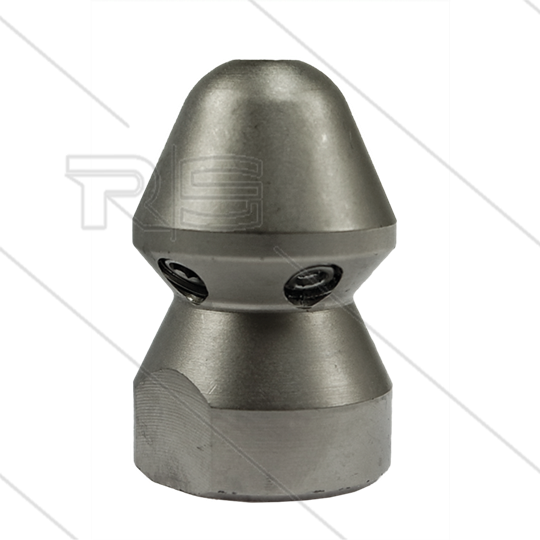 RU30 - Rioolnozzle - 0.300 - 1 x 1,00mm + 5 x 1,50mm - 300 Bar - max 160°C - 1/2&quot; bi - vernikkeld