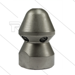 RU30 - Rioolnozzle - 0.300 - 1 x 1,50mm + 6 x 1,25mm - 300 Bar - max 160°C - 3/4&quot; bi - vernikkeld