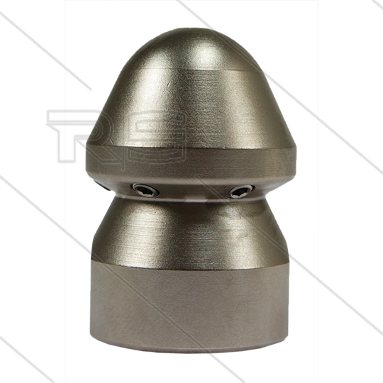 RU60 - Rioolnozzle - 0.600 - 1 x 2,25mm + 6 x 1,90mm - 300 Bar - max 160°C - 3/4&quot; bi - vernikkeld