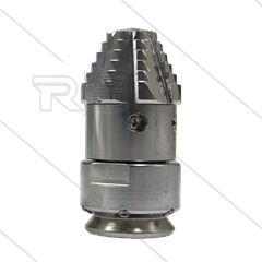 RR-TF70 - Rioolnozzle - 0.700 - 6 x 1,80 mm + 2 x 1,25mm + 2 x 1,90mm - 300 Bar - max 160°C - 1&quot; bi