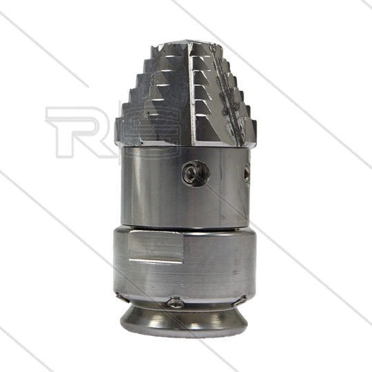 RR-TF70 - Rioolnozzle - 0.700 - 6 x 1,80 mm + 2 x 1,25mm + 2 x 1,90mm - 300 Bar - max 160°C - 1&quot; bi