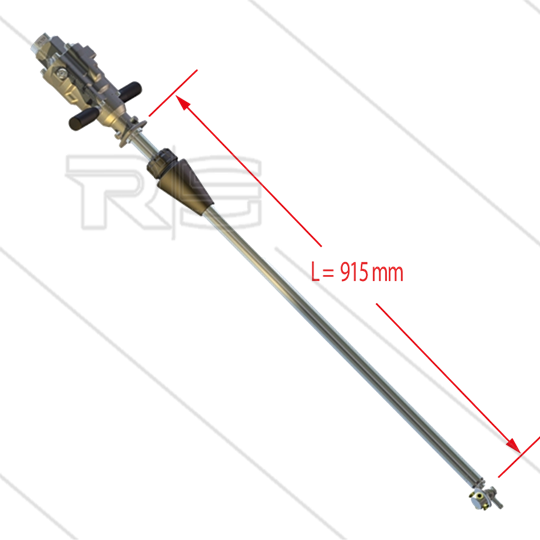 MI63A ATEX - watergedreven vatreiniger - Ø50mm - 140 Bar - 20 tot 25 l/min - 2,5mm injectors
