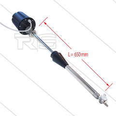 M63E - vatreiniger - Ø50mm - 140 Bar - 15 tot 50 l/min - Buislengte: 650mm - spanning: 24V AC