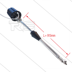 M63E - vatreiniger - Ø45mm - 140 Bar - 15 tot 50 l/min - Buislengte: 915mm - spanning: 24V AC