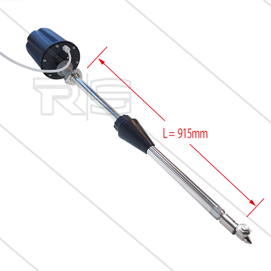 M63E - vatreiniger - Ø45mm - 140 Bar - 15 tot 50 l/min - Buislengte: 915mm - spanning: 24V AC