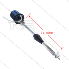 M63E - vatreiniger - Ø50mm - 140 Bar - 15 tot 50 l/min - Buislengte: 105mm - spanning: 24V AC