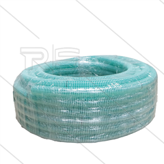 Zuigslang - Ø38mm - PVC - groen met nylon spiraal - t.b.v. Slurrie zuiger - verkoop per rol van 50 meter