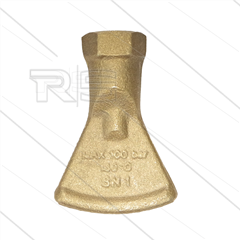 Stoomnozzle - SN1 - messing - doorlaat 06 - 100 Bar - 130°C - 1/4" bi