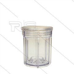 Filterglas - transparant - t.b.v. kunststof strainer F5 LB