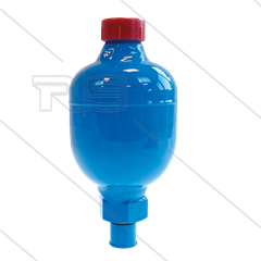 Accumulator 0,166 ltr - 210 Bar - 3/8&quot; bu NPT - onderste deel RVS / bovenste deel staal