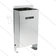 Borstelbak - RVS - vloer- of wandmontage - met Ø50mm afvoer - Afmeting HxBxD: 670 x 340 x 143mm