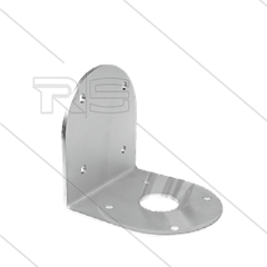 Wandmontagesteun RVS  t.b.v. lansenhouders: MM29097 + MM29028 + MM29113 + MM29121