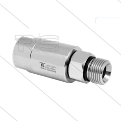 DGL Swivel - recht - 3 lagers - 1/4&quot; bi x 1/4&quot; bu - 275 Bar - NW6 - 1000 tpm bij max 30°C