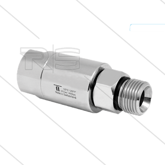 DGL Swivel - recht - 3 lagers - 1/4&quot; bi x 1/4&quot; bu - 275 Bar - NW6 - 1000 tpm bij max 30°C