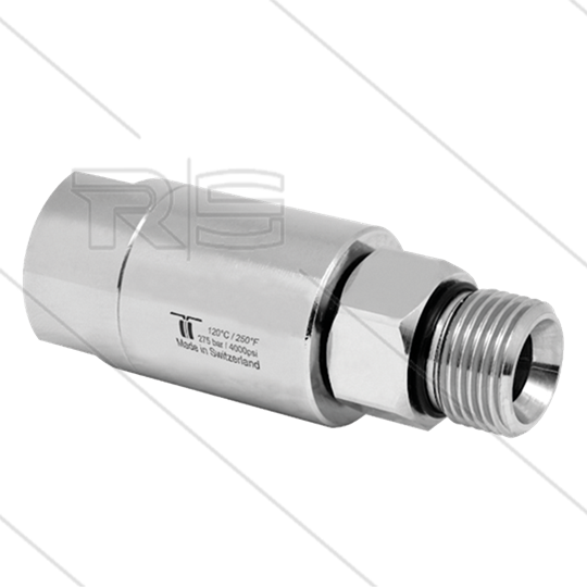 DGLI Swivel - recht - 3 lagers - 1/4&quot; bi x 1/4&quot; bu - 275 Bar - NW6 - 1000 tpm bij max 30°C