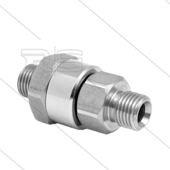 DGK Swivel  recht - 1 lager - 3/8&quot; bu x 1/4&quot; bu - 275 Bar - NW6 - 30 tpm - max 120°C