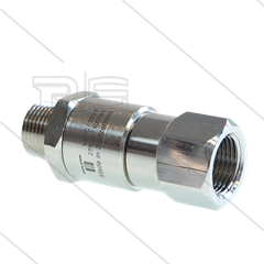 DGV Swivel - recht - 1 lager - 3/8&quot; bi x 3/8&quot; bu (konisch) - 275 Bar - NW6 - 30 tpm - max 120°C
