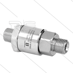 DGV Swivel - recht - 1 lager - 3/8&quot; bu x 1/4&quot; bu  - 275bar - NW6 - 30 tpm - max 120°C