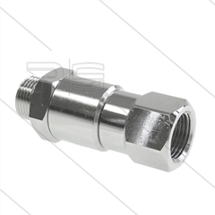 DGV Swivel - recht - 1 lager - 3/8" bi x 3/8" bu - 275 Bar - NW6 - 30 tpm - max 120°C