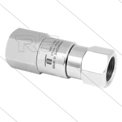 DGV Swivel - recht - 1 lager - 2 x 1/4&quot; bi - 275 Bar - NW6 - 30 tpm - max 120°C