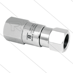 DGV Swivel - recht - 1 lager - 2 x 3/8&quot; bi - 275 Bar - NW6 - 30 tpm - max 120°C