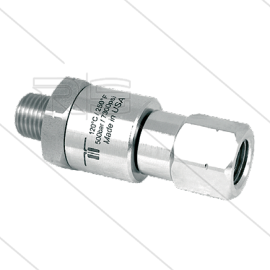 DGVI Swivel - recht - 1 lager - 1/4&quot; bi x 1/4&quot; bu - 500 Bar - NW6 - 30 tpm - max 120°C