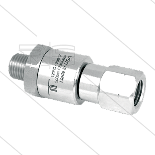 DGVI Swivel - recht - 1 lager - 3/8&quot; bi x 3/8&quot; bu - 500 Bar - NW6 - 30 tpm - max 120°C