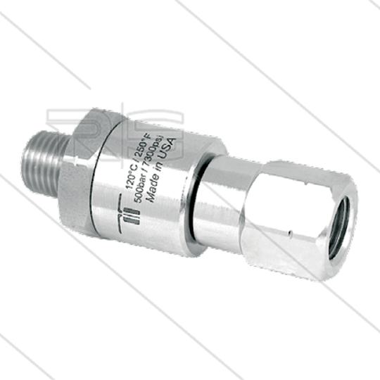 DGVI Swivel - recht - 1 lager - 1/2&quot; bi x 1/2&quot; bu - 500 Bar - NW9 - 30 tpm - max 120°C
