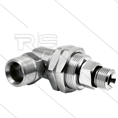 DGG Swivel - haaks - plaatmontage - 3 lagers - M22x1,5 bu x 3/8&quot; bu - 275 Bar - NW6 - 1000 tpm bij