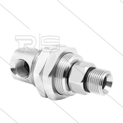 DGGI Swivel - haaks - plaatmontage - 3 lagers - 1/4&quot; bi x 3/8&quot; bu - 275 Bar - NW6 - 1000 tpm bij