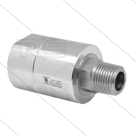 DGE Swivel - recht - 1 lager - 1&quot; bi x 1&quot; bu - 200 Bar - NW24 - 30 tpm - max 120°C