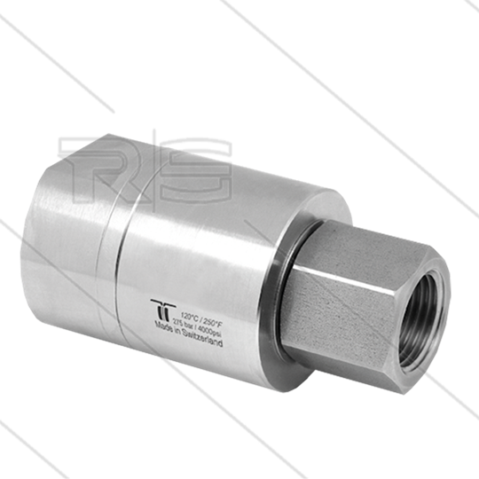 DGE Swivel - recht - 1 lager - 2 x 1/2&quot;bi - 275 Bar - NW13 - 30 tpm - max 120°C