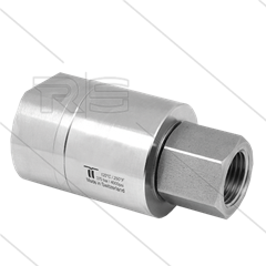 DGE Swivel - recht - 1 lager - 2 x 1&quot; bi - 200 Bar - NW24 - 30 tpm - max 120°C