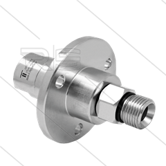DGF Swivel - recht - met flens - 3 lagers - 1/4'' bi x 3/8&quot; bu - 275 Bar - NW6 - 1000 tpm bij max 30