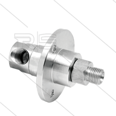 DGF Swivel - haaks - met flens - 3 lagers - 3/8&quot; bi x 3/8&quot; bu - 275 Bar - NW6 - 1000 tpm bij max 30°