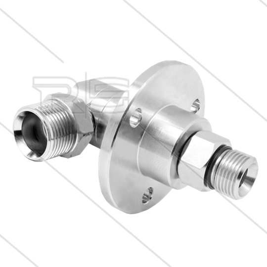 DGF Swivel - haaks - met flens - 3 lagers - M21x1,5 bu x 3/8&quot; bu - 275 Bar - NW6 - 1000 tpm bij max