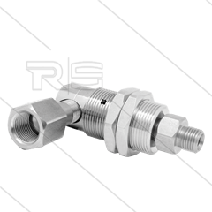 DXG Swivel - haaks - plaatmontage - 3 lagers - 3/8&quot; bi x 3/8&quot; bu - 170 Bar - NW6 - 2000 tpm
