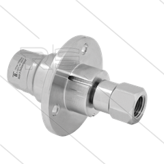 DXF Swivel - recht - met flens - 3 lagers - 2 x 3/8&quot; bi - 170 Bar - NW6 - 2000 tpm - max 120°C