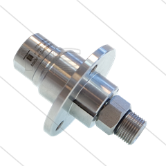 DXFI Swivel - recht - met flens - 3 lagers - 3/8&quot; bi x 3/8&quot; bu - 170 Bar - NW6 - 2000 tpm - max 120°