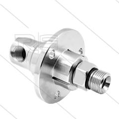 DXF Swivel - haaks - met flens - 3 lagers - 1/4&quot; bi x 3/8&quot; bu - 170 Bar - NW6 - 2000 tpm