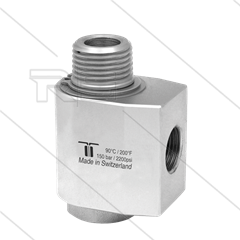 WDG Swivel - haaks - 1 lager - 1/2&quot; bi x 1/2&quot; bu - 150 Bar - NW13 - 30 tpm - max 90°C