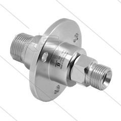 DYF Swivel - recht - met flens - 3 lagers - M22x1,5 bu x 1/4&quot; bu - 275 Bar - NW6 - 2000 tpm