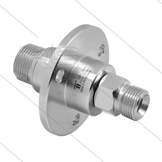 DYF Swivel - recht - met flens - 3 lagers - M22x1,5 bu x 1/4&quot; bu - 275 Bar - NW6 - 2000 tpm