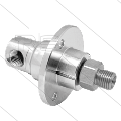DYF Swivel - haaks - met flens - 3 lagers - 1/4&quot; bi x 1/4&quot; bu - 275 Bar - NW6 - 2000 tpm - max 120°C