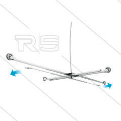 Silo-R - Siloreiniger - Ø2040 tot 3500mm - H=210mm - rotorarm met 2 verlengde nozzles 050