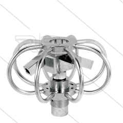 TYR-2s - Buizenreiniger - Ø600mm - RVS - 275 Bar - max 120°C - 2 verstelbare rotorarmen - nozzles
