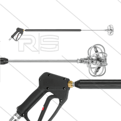 TRL Lans - met swivel en buizenreiniger Ø150mm - L=1570mm - 275 Bar - max 120°C - 3/8&quot; bi