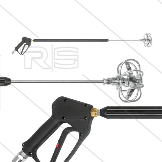 TRL Lans - met swivel en buizenreiniger Ø150mm - L=1570mm - 275 Bar - max 120°C - 3/8&quot; bi