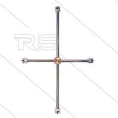 Rotorarm - TKA-4W4 - Ø470/350mm - 275 Bar - 3/8&quot; bi - nozzle's 4 x 1/4&quot; bi