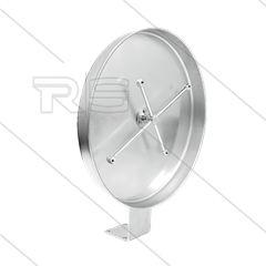 WBL wielwasser - RVS - Ø520mm - Rotorarm 470/350mm - 275 Bar - max 120°C - 3/8&quot; bi
